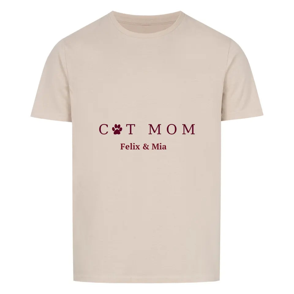 Cat Mom - Premium T-Shirt - Unisex - (personalized)