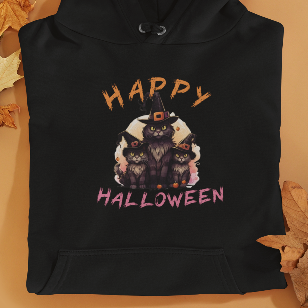 Happy Halloween Cats - Premium Hoodie - Unisex