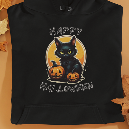 Happy Halloween Katze - Premium Hoodie - Unisex